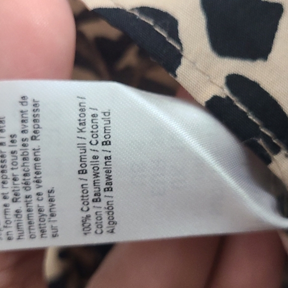 Nwt RIVER ISLAND Mixed Animal‎ Print Belted Cotton Shirtdress Sz 6 - Picture 8 of 9